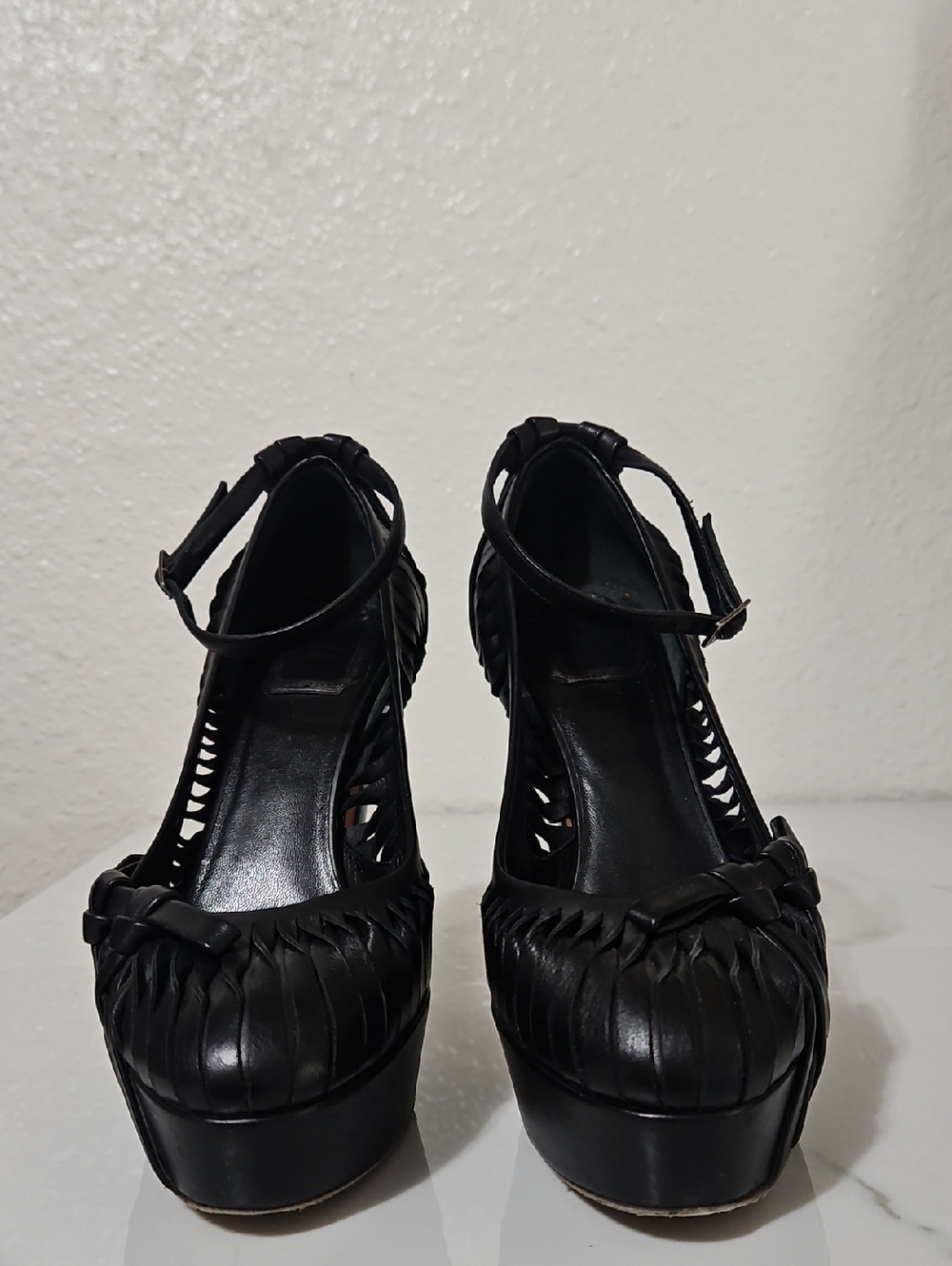 Christian Dior Def Anniversary Esca Cut-Out Ankle Strap Platform Sandals - Picture 7 of 11